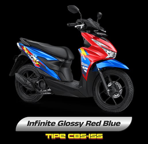 BeAT SPORTY CBS ISS Infinite Glossy Red Black